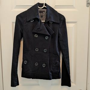 H&M Black Cotton Lightweight Jacket